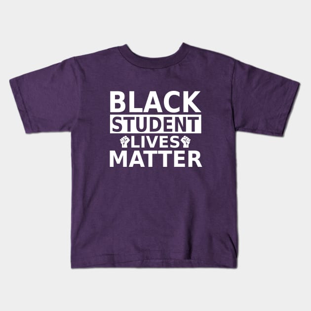 Black Student lives Matter- Black History Month- ALL Black Lives Matter Kids T-Shirt by slawers